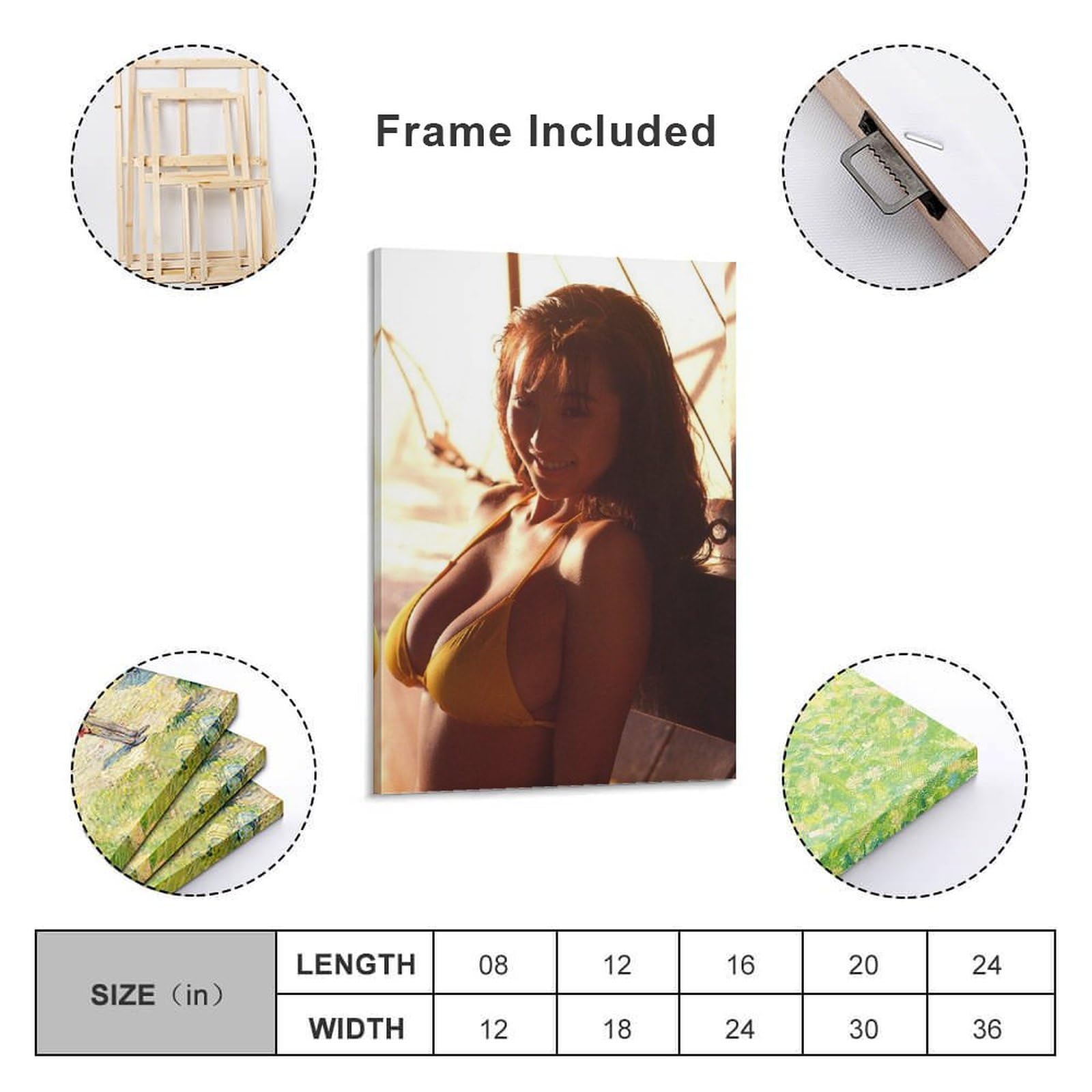 Amazon.co.jp: かとうれいこ絵画ポスター水着セクシー写真 オフィス